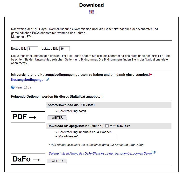Screenshot: Download-Fenster