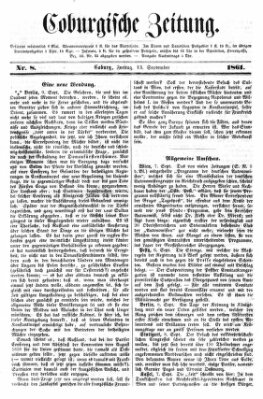 Coburger Zeitung Freitag 13. September 1861