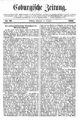 Coburger Zeitung Mittwoch 16. Oktober 1861