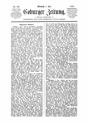 Coburger Zeitung Mittwoch 8. Juli 1863