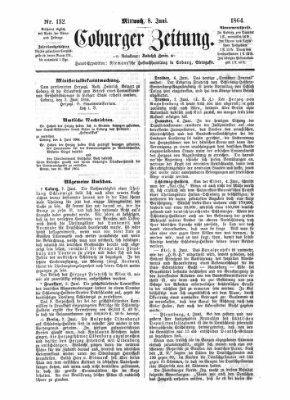 Coburger Zeitung Mittwoch 8. Juni 1864