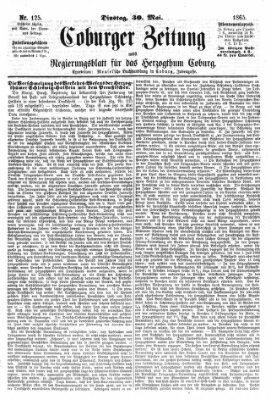 Coburger Zeitung Dienstag 30. Mai 1865