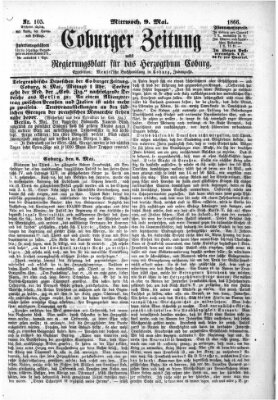 Coburger Zeitung Mittwoch 9. Mai 1866