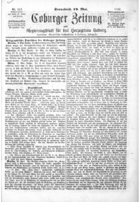 Coburger Zeitung Samstag 19. Mai 1866