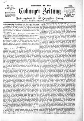 Coburger Zeitung Samstag 26. Mai 1866