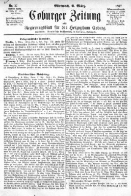 Coburger Zeitung Mittwoch 6. März 1867