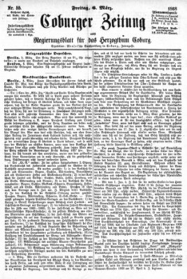 Coburger Zeitung Freitag 6. März 1868