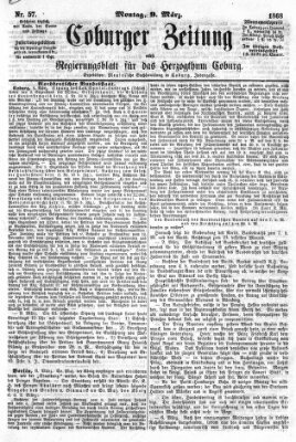 Coburger Zeitung Montag 9. März 1868