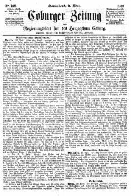 Coburger Zeitung Samstag 2. Mai 1868