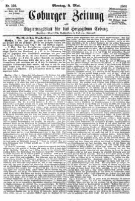 Coburger Zeitung Montag 4. Mai 1868