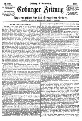 Coburger Zeitung Freitag 6. November 1868