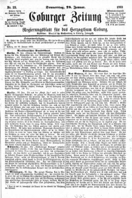 Coburger Zeitung Donnerstag 28. Januar 1869