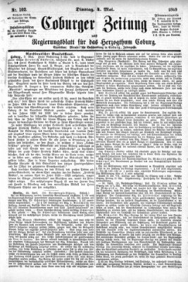 Coburger Zeitung Dienstag 4. Mai 1869