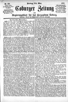 Coburger Zeitung Freitag 14. Mai 1869