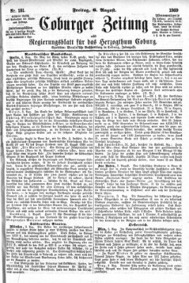 Coburger Zeitung Freitag 6. August 1869