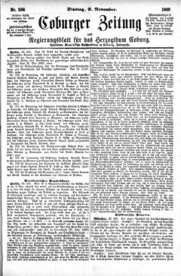 Coburger Zeitung Dienstag 2. November 1869