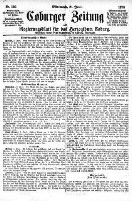 Coburger Zeitung Mittwoch 8. Juni 1870