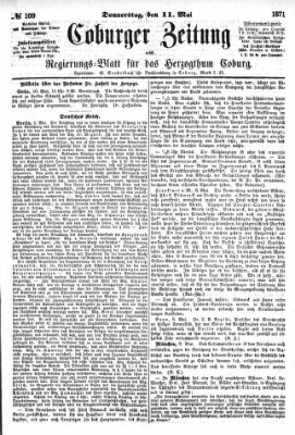 Coburger Zeitung Donnerstag 11. Mai 1871