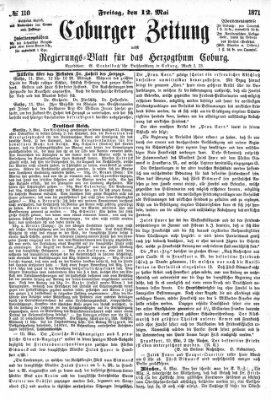 Coburger Zeitung Freitag 12. Mai 1871