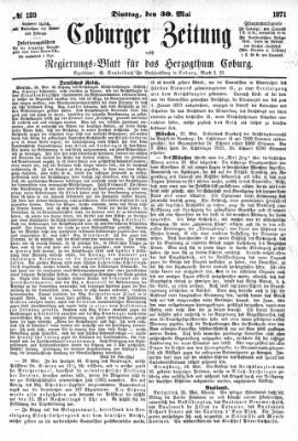 Coburger Zeitung Dienstag 30. Mai 1871