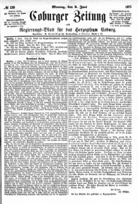 Coburger Zeitung Montag 5. Juni 1871