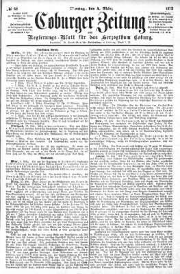 Coburger Zeitung Montag 4. März 1872