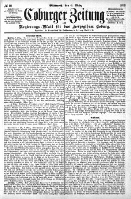 Coburger Zeitung Mittwoch 6. März 1872