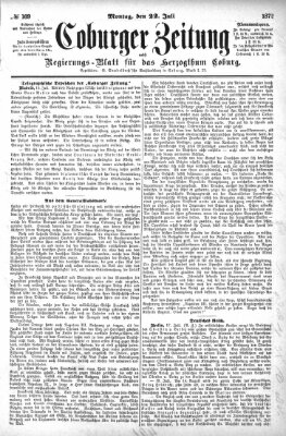 Coburger Zeitung Montag 22. Juli 1872