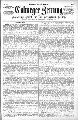 Coburger Zeitung Montag 5. August 1872