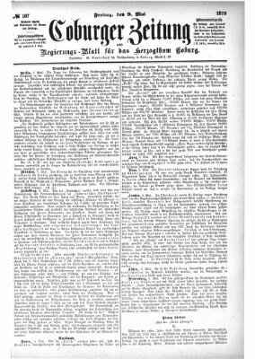 Coburger Zeitung Freitag 9. Mai 1873