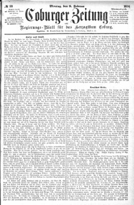 Coburger Zeitung Montag 9. Februar 1874