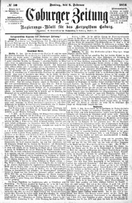 Coburger Zeitung Freitag 5. Februar 1875