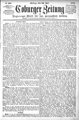 Coburger Zeitung Freitag 16. Juli 1875