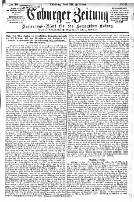 Coburger Zeitung Dienstag 29. Februar 1876