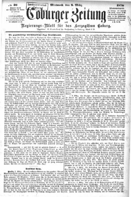 Coburger Zeitung Mittwoch 8. März 1876