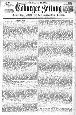 Coburger Zeitung Freitag 10. März 1876