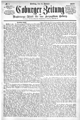 Coburger Zeitung Freitag 5. Januar 1877