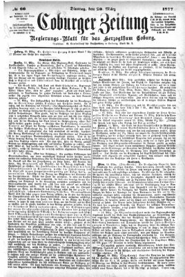 Coburger Zeitung Dienstag 20. März 1877