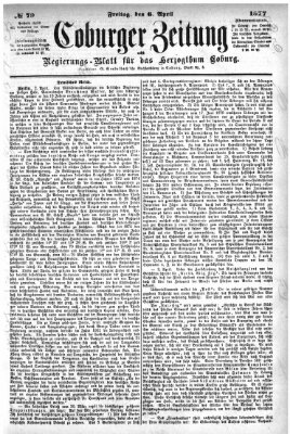 Coburger Zeitung Freitag 6. April 1877