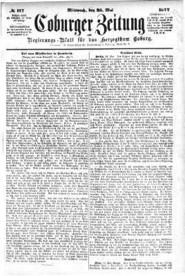 Coburger Zeitung Mittwoch 23. Mai 1877