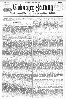 Coburger Zeitung Montag 28. Mai 1877