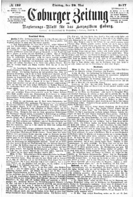 Coburger Zeitung Dienstag 29. Mai 1877