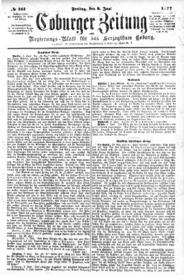 Coburger Zeitung Freitag 8. Juni 1877