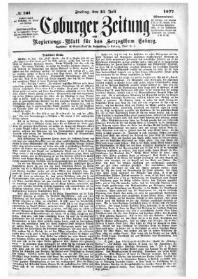 Coburger Zeitung Freitag 13. Juli 1877