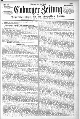 Coburger Zeitung Montag 13. Mai 1878