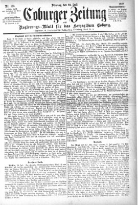 Coburger Zeitung Dienstag 23. Juli 1878