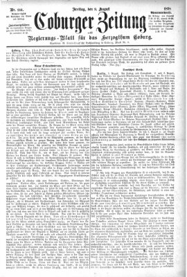 Coburger Zeitung Freitag 9. August 1878