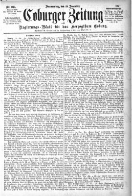 Coburger Zeitung Donnerstag 19. Dezember 1878