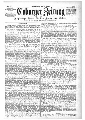 Coburger Zeitung Donnerstag 6. März 1879