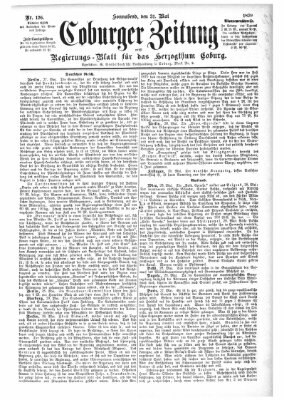 Coburger Zeitung Samstag 31. Mai 1879